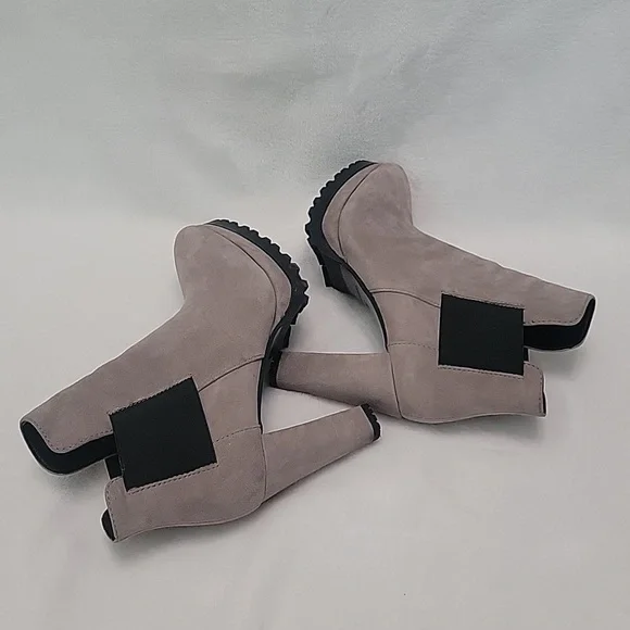 All Saints Grey And Black Ankle Boots Size 38